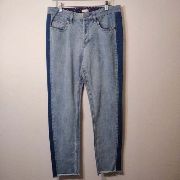 Roxy Cloudy Days Two Toned Boyfriend Denim Jean 28 - Picture 1 of 5